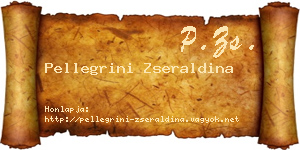 Pellegrini Zseraldina névjegykártya